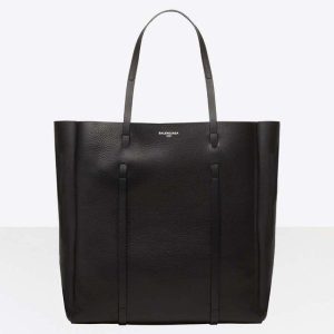 Balenciaga Everyday Tote M Calfskin with Handles-Black