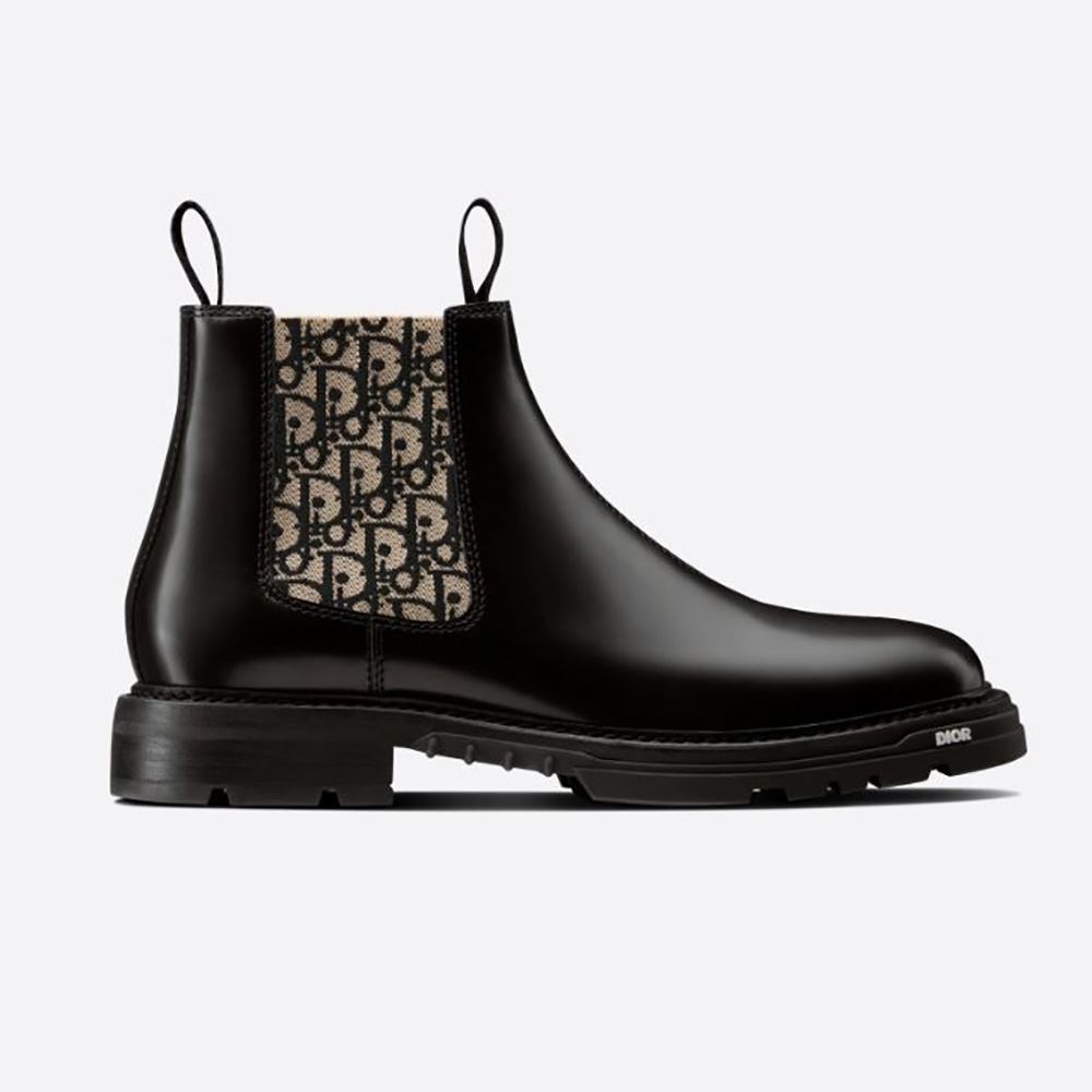 Dior Men Explorer II Chelsea Boot Black Polished Calfskin