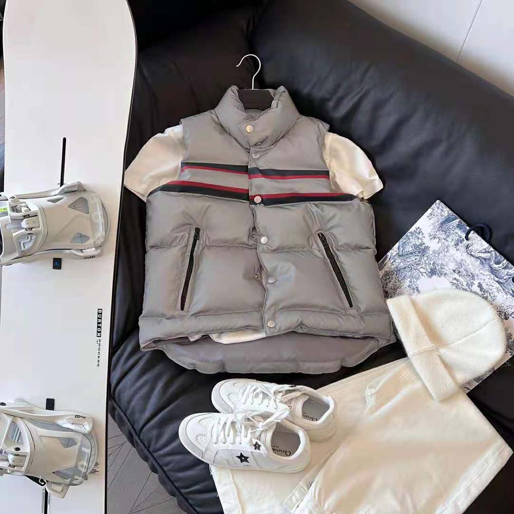 Dior Women Dioralps Sleeveless Down Jacket Silver-Tone Reflective Dior Star Quilted Technical Taffeta - Image 2