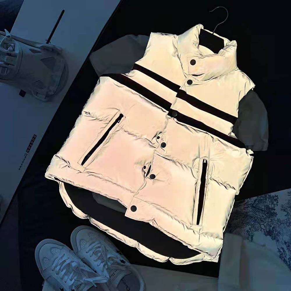 Dior Women Dioralps Sleeveless Down Jacket Silver-Tone Reflective Dior Star Quilted Technical Taffeta - Image 6