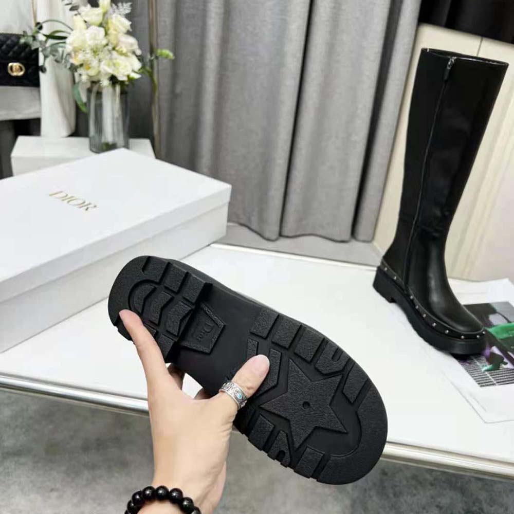 Dior Women Diorquake Boot Black Calfskin - Image 10