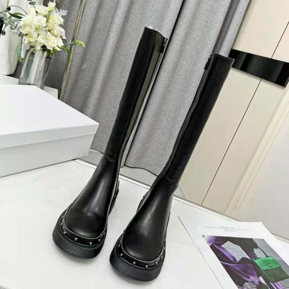 Dior Women Diorquake Boot Black Calfskin - Image 3