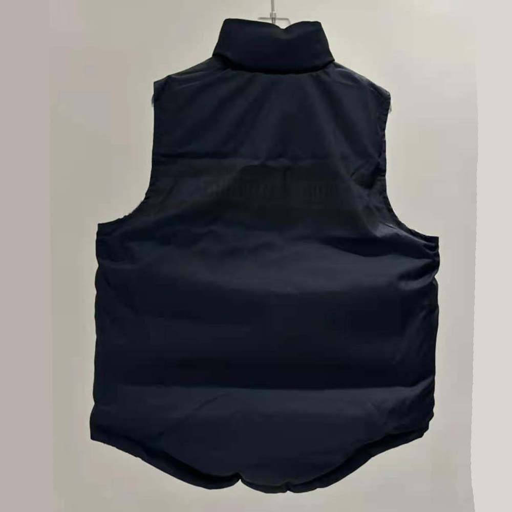 Dior Women Reversible Puffer Vest Blue and Ecru Dior Oblique Quilted Technical Taffeta - Image 7