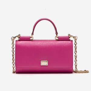 Dolce Gabbana D&G Women Min Von Bag in Dauphine Leather