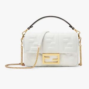Fendi Women Baguette Soft Nappa Leather Bag