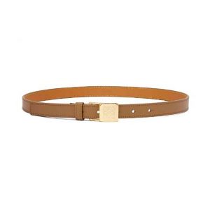 Loewe Women Amazona Padlock Belt in Smooth Calfskin-Brown E619Z15X12