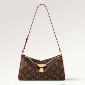 Louis Vuitton LV Unisex Pochette Tirette Monogram Coated Canvas M47123