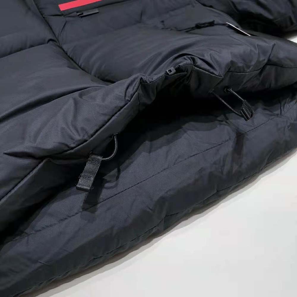 Prada Women Technical Nylon Puffer Jacket-Black - Image 9