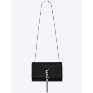 Saint Laurent YSL Women Kate Medium Tassel Grain De Poudre Embossed