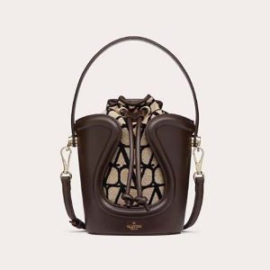 Valentino Women Le Cinquieme Toile Iconographe Bucket Bag-Black 2W2B0L30HUJ_6ZN