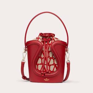 Valentino Women Le Cinquieme Toile Iconographe Bucket Bag-Red WB0L30HUJ_J4A