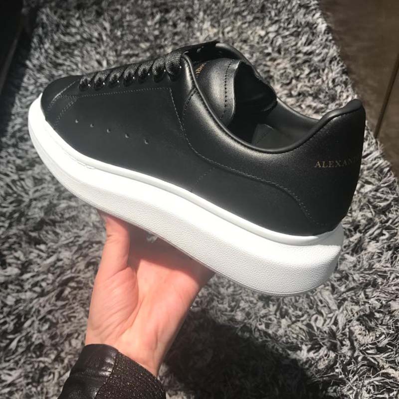 Alexander Mcqueen Unisex Oversized Sneaker with Black Matte Calf Leather - Image 4