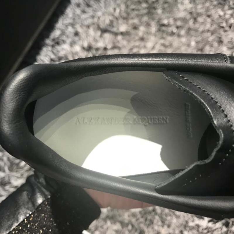 Alexander Mcqueen Unisex Oversized Sneaker with Black Matte Calf Leather - Image 8