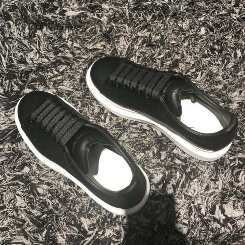 Alexander Mcqueen Unisex Oversized Sneaker with Black Matte Calf Leather - Image 2