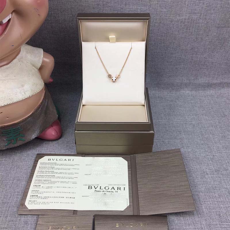 Bvlgari Women B.zero1 Soft Bracelet in 18 KT Rose Gold with 18 KT Rose Gold and White Ceramic Pendant - Image 2