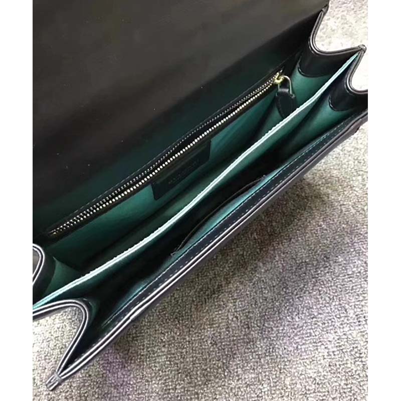 Bvlgari Women Large Flap Cover Bag "Serpenti Forever" in Calf-Black - Image 6