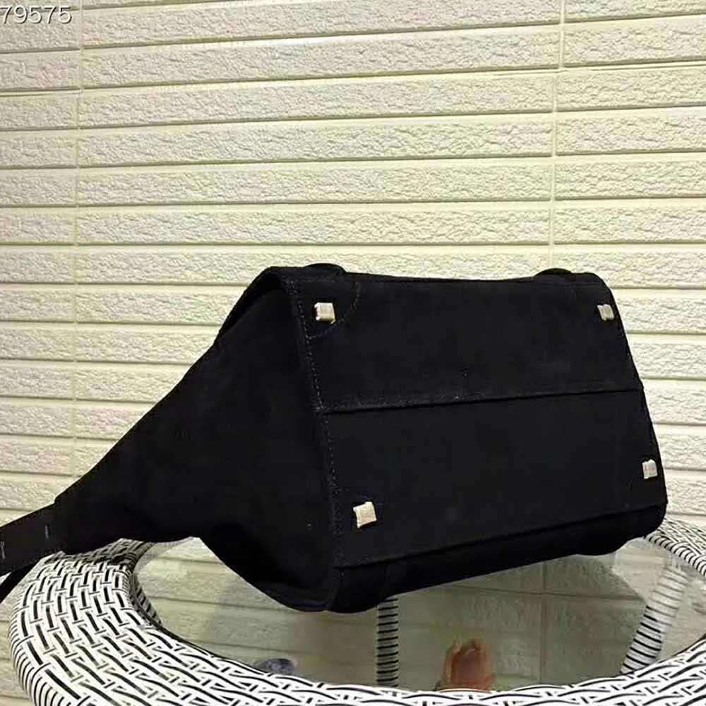 Celine Medium Luggage Phantom Bag in Baby Calfskin Leather-Black - Image 5