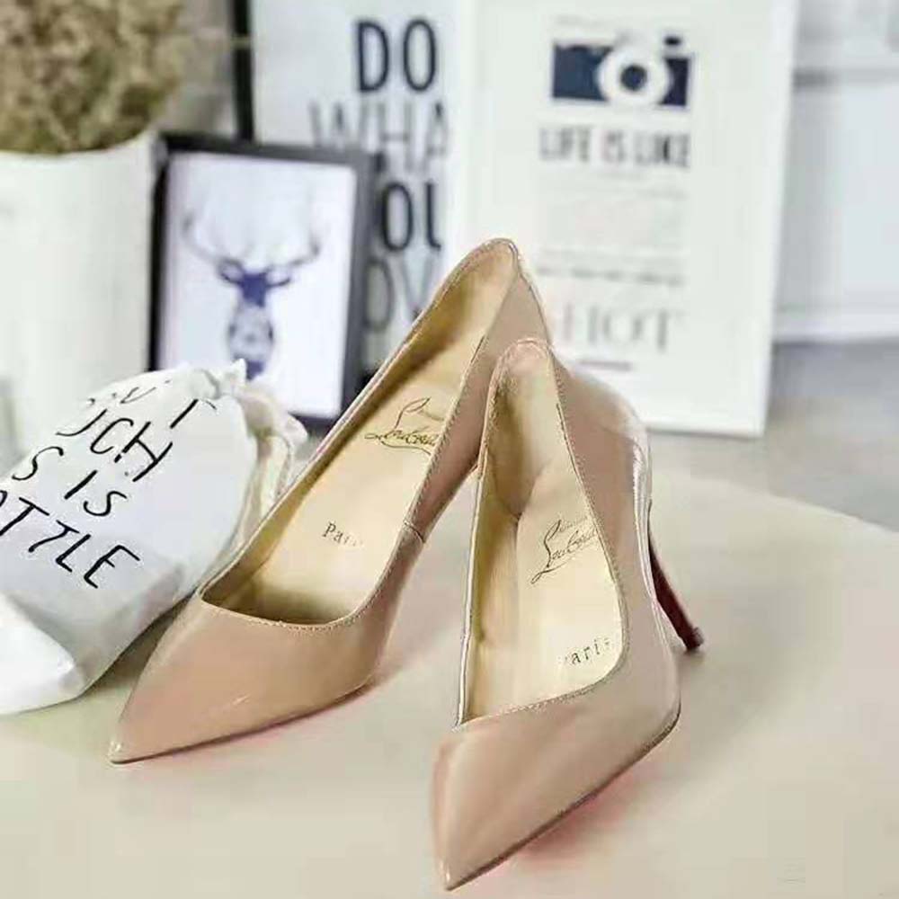 Christian Louboutin Women Shoes Pigalle 85 mm Heel Height-Sandy - Image 2