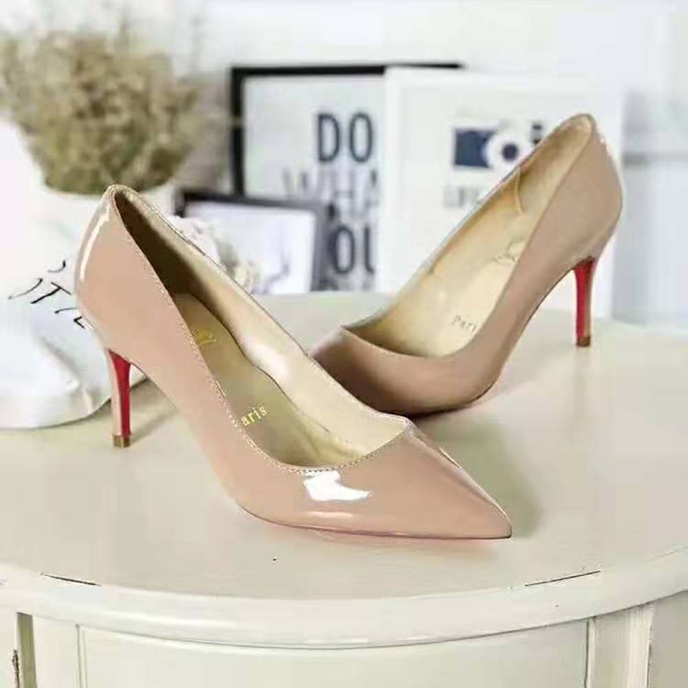 Christian Louboutin Women Shoes Pigalle 85 mm Heel Height-Sandy - Image 3