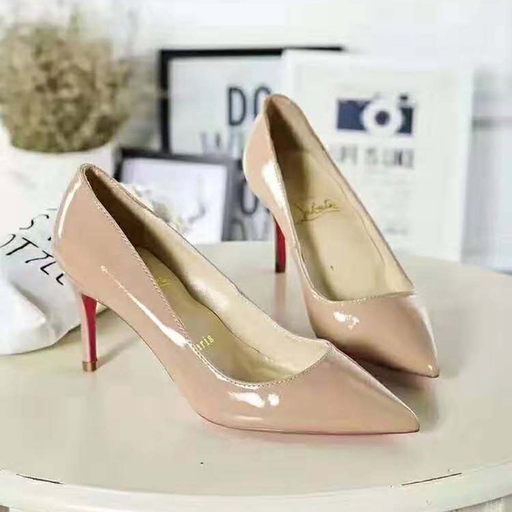 Christian Louboutin Women Shoes Pigalle 85 mm Heel Height-Sandy - Image 4