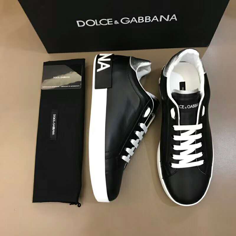 Dolce Gabbana D&G Men Shoes Zapatillas Portofino De Becerro De Napa - Image 2