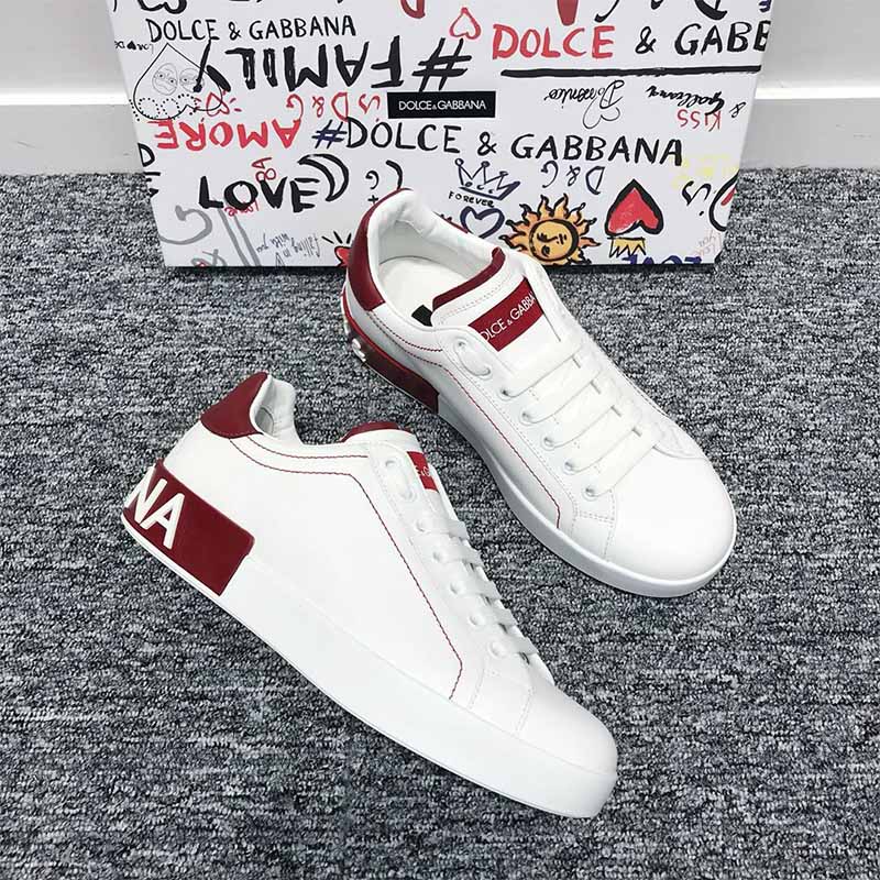 Dolce Gabbana D&G Women Shoes Zapatillas Portofino De Piel De Becerro Napa - Image 3