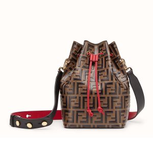 Fendi Women Mon Tresor Multicolor Leather Bag