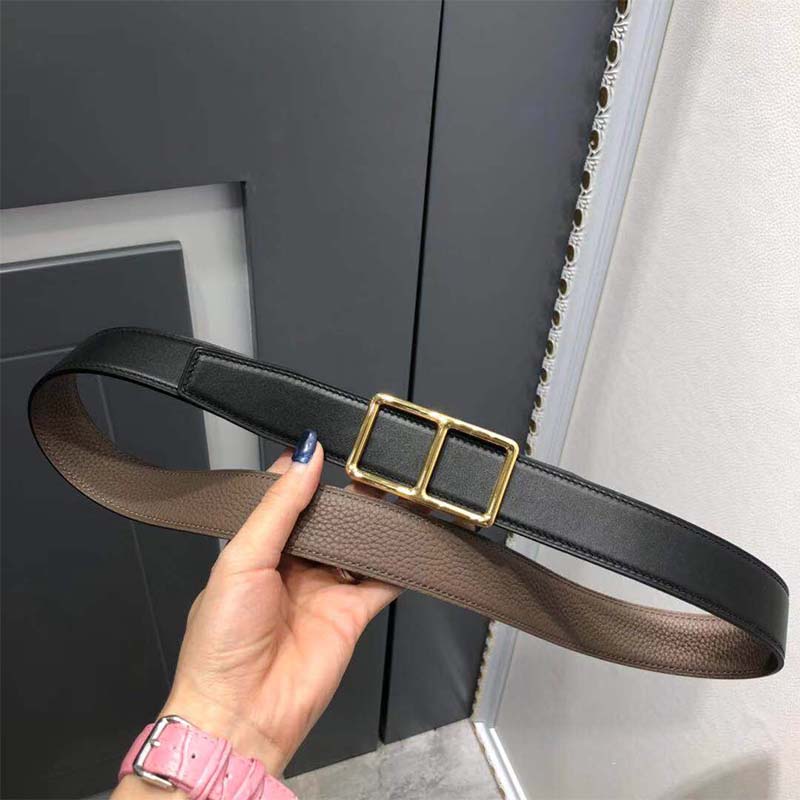 Hermes Men Officier Belt Buckle & Reversible Leather Strap 38 mm-Black - Image 2