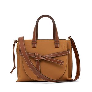 Loewe Women Gate Top Handle Small Bag Light Caramel/Pecan Color