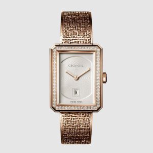 Chanel Women Boy·Friend Tweed Watch Quartz Movement H5315