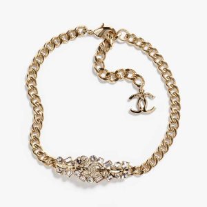 Chanel Women Choker in Metal & Strass