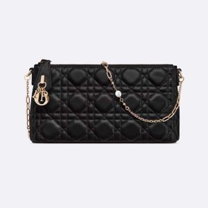 Dior Women Miss Dior Dior Midi Mini Bag Black Cannage Lambskin