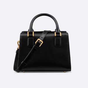 Dior Women Small Boston Bag Black Box Calfskin