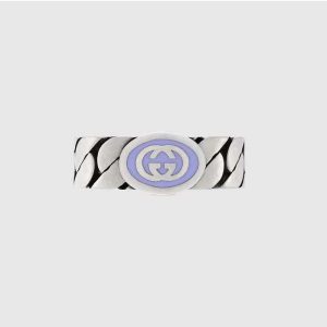 Gucci Unisex Interlocking G Enamel Ring