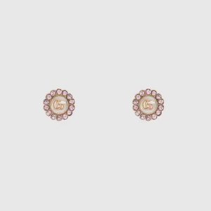 Gucci Women Double G Flower Stud Earrings