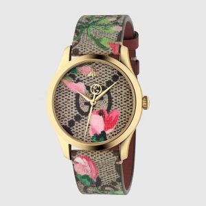 Gucci Women G-Timeless Watch Quartz Movement 38 mm YA1264038A