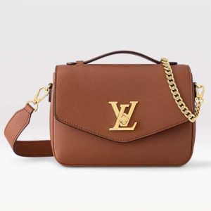 Louis Vuitton LV Women Oxford Cognac Grained Calf Leather Microfiber Lining M22952
