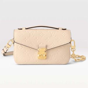 Louis Vuitton LV Women Pochette Métis East West Bag Crème Beige Grained Cowhide Leather M22942