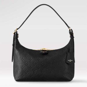 Louis Vuitton LV Women Sac Sport Crème Black Embossed Supple Grained Cowhide Leather M46610
