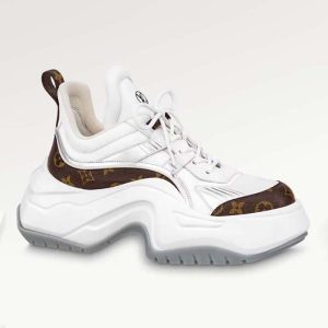 Louis Vuitton Unisex LV Archlight 2.0 Platform Sneaker White Mix of Materials 5 Cm Heel