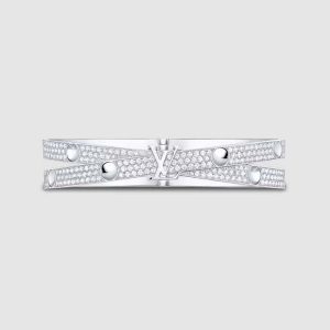 Louis Vuitton Women Empreinte Bangle White Gold