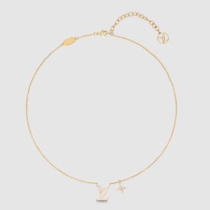 Louis Vuitton Women LV Iconic Enamel Necklace-Pink