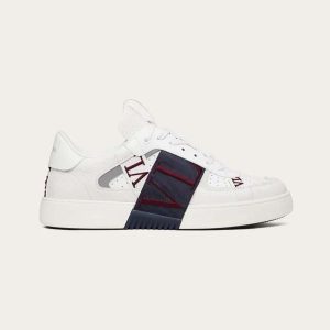 Valentino Unisex Vl7N Low-Top Calfskin Sneaker with Bands-Black 1Y2S0C58TJA6TQ