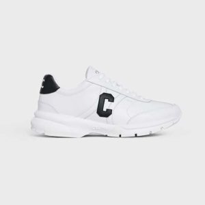 Celine Unisex Runner Cr-02 Low Lace-up Sneaker in Calfskin-Black