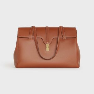 Celine Women Large Soft 16 Bag in Smooth Calfskin-Brown