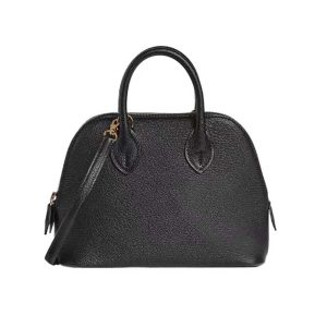 Hermes Unisex Bolide 1923 Bag in Epsom Calfskin-Black/Gold