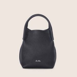 Loro Piana Women Micro Bale Bag in Calfskin Leather-Black