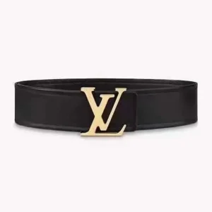 Louis Vuitton LV Unisex LV Iconic 55mm Belt Black Calf Box Leather