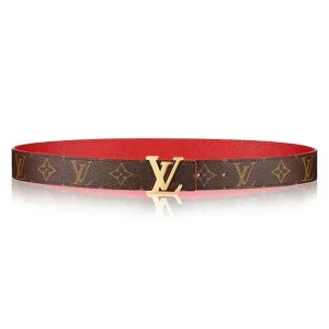 Louis Vuitton LV Unisex LV Initials Buckle 30mm Reversible Belt in Monogram Canvas Leather