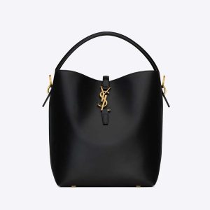 Saint Laurent YSL Women Le 37 in Shiny Leather-Black